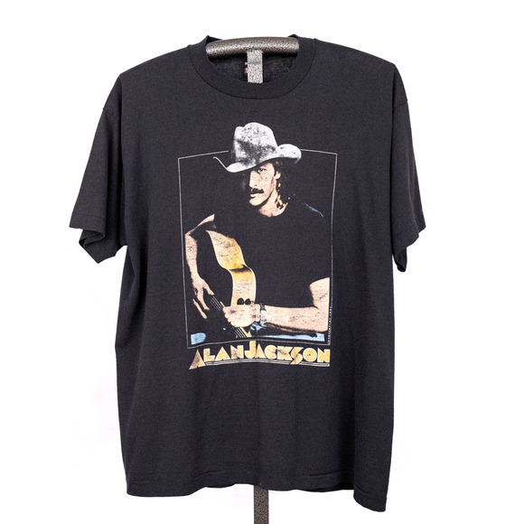 Screen Stars Best Other - Vintage 1991 Alan Jackson Don't Rock the Jukebox Concert T-Shirt USA Made XXL